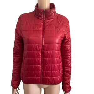 Wilson Sportswear Puffer Jacket Womens Small Red Lightweight